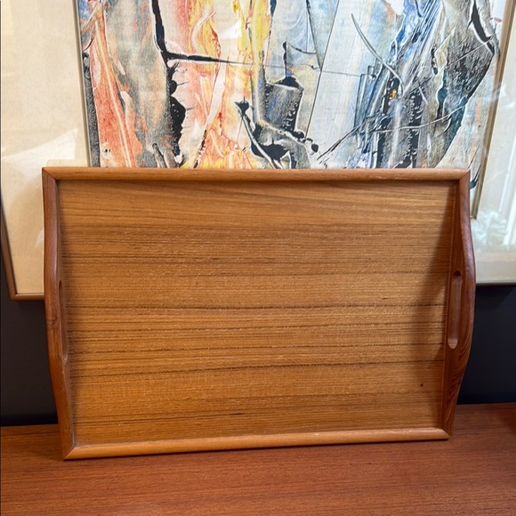 Brown vintage teak wood Vanity Tray for Bath with Elegant Design multipurpose - Picture 6 of 9